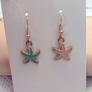 Mermaid starfish earrings